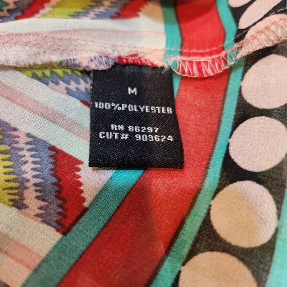 NWT BCBGMAXAZRIA Soft Guatemalan Sheer Sleeveless Collared Button-Up Tunic Sz M - Picture 9 of 15